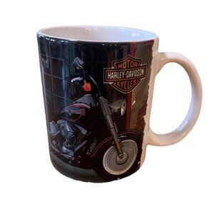 Harley Davidson Coffee Mug Cup Scott Jacobs Artwork RARE Find!